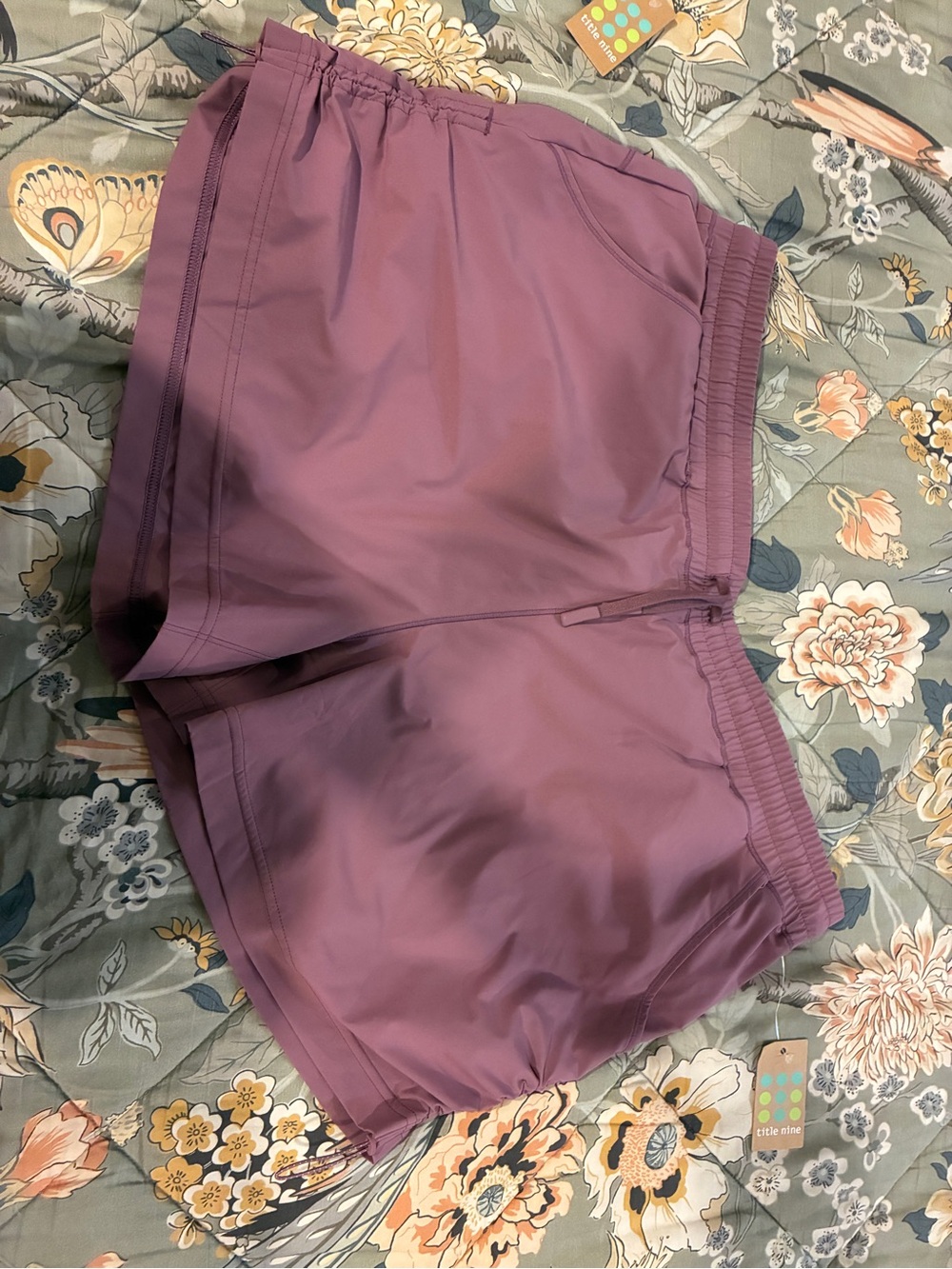 Title Nine Dusty Mauve Athletic Shorts